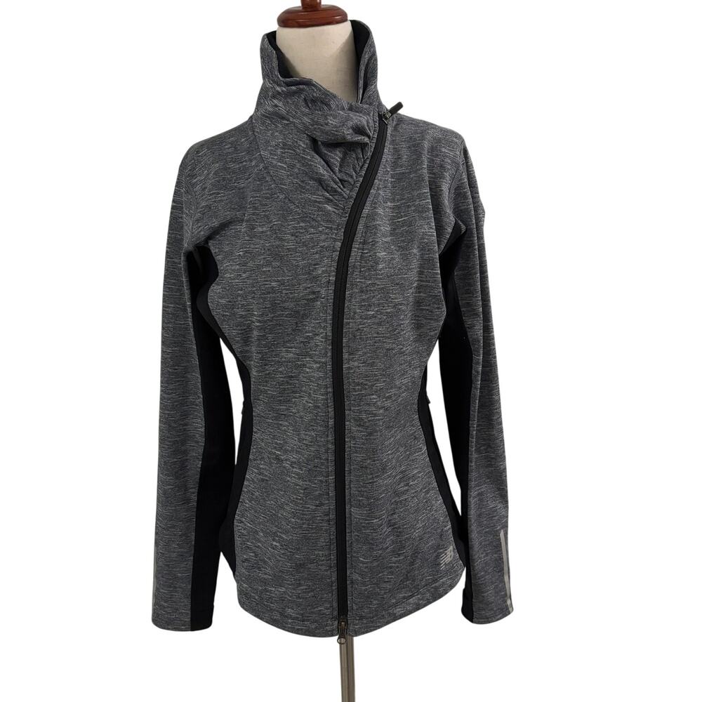 New Balance Gray Black Zip Active Jacket